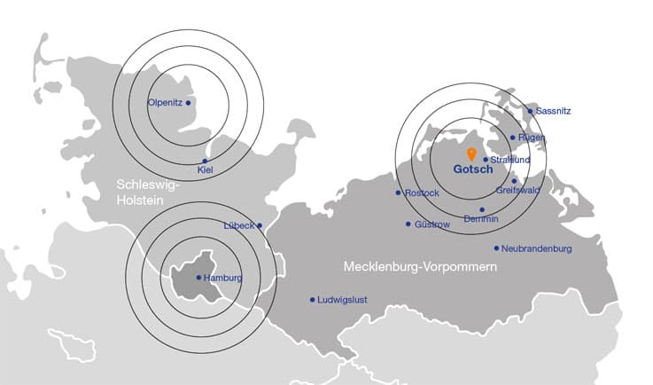 Gotsch Regionen Areas